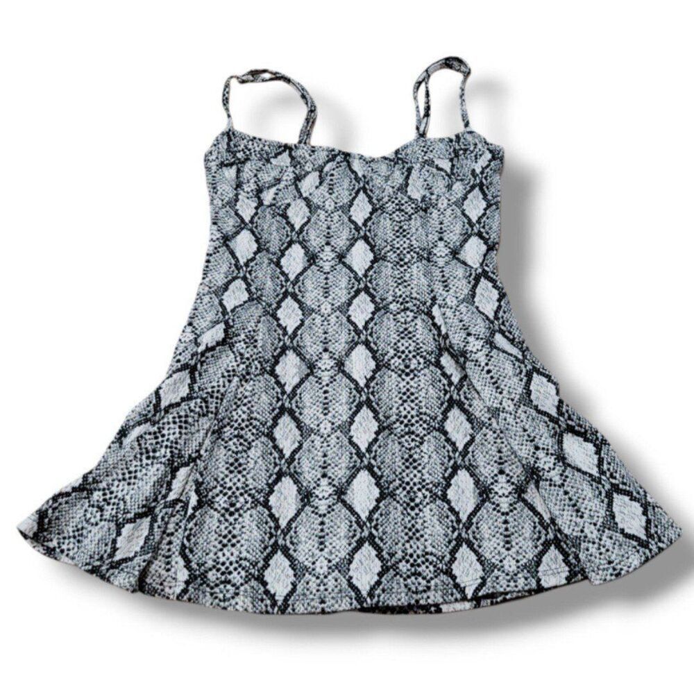 Veronika Pagan Dress Size XS Verónika Pagán A-Line Sleeveless Snake Skin Print